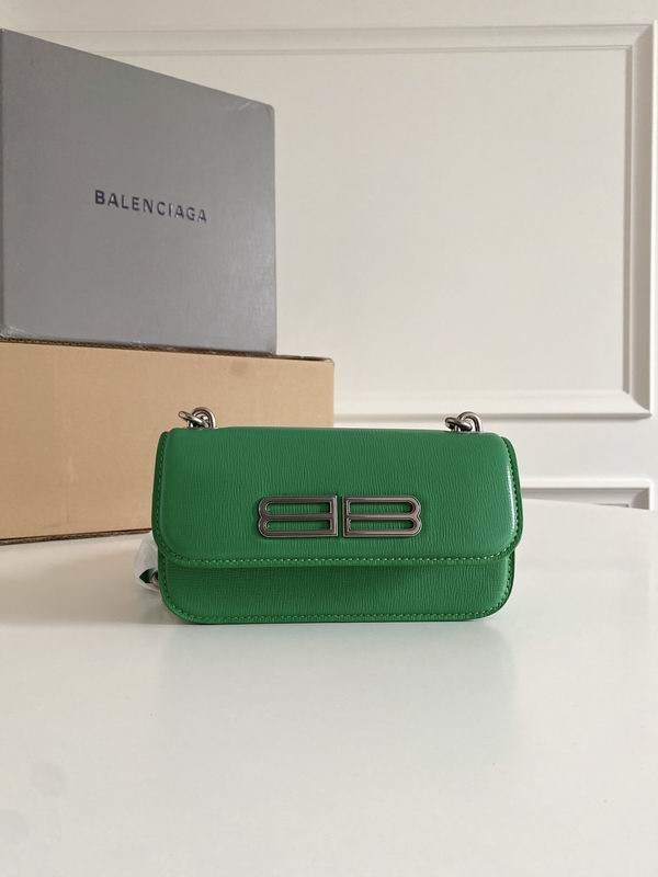 Balenciaga Gossip Small Leather Bag Green BGSSB-002