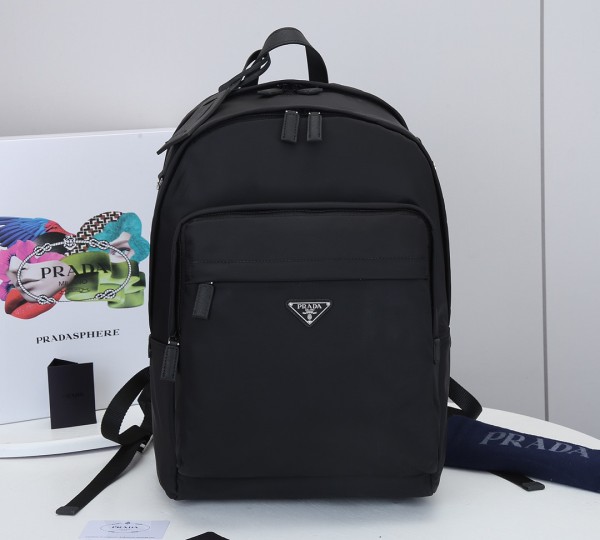 Prada Saffiano Leather Backpack Black PR096