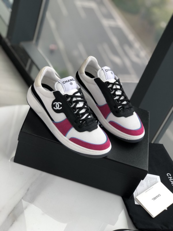 Chanel Low-top Sneaker Burgundy CHN-038