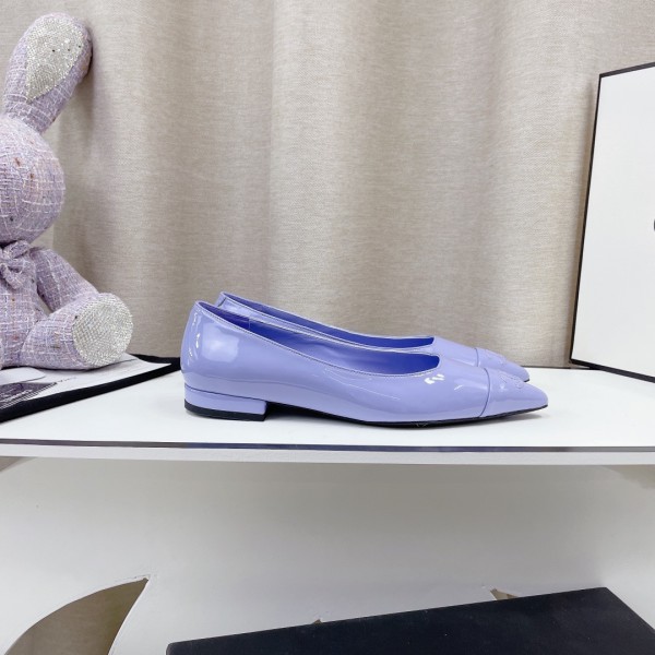 Chanel 2022 SS New Flats Purple CHN-111