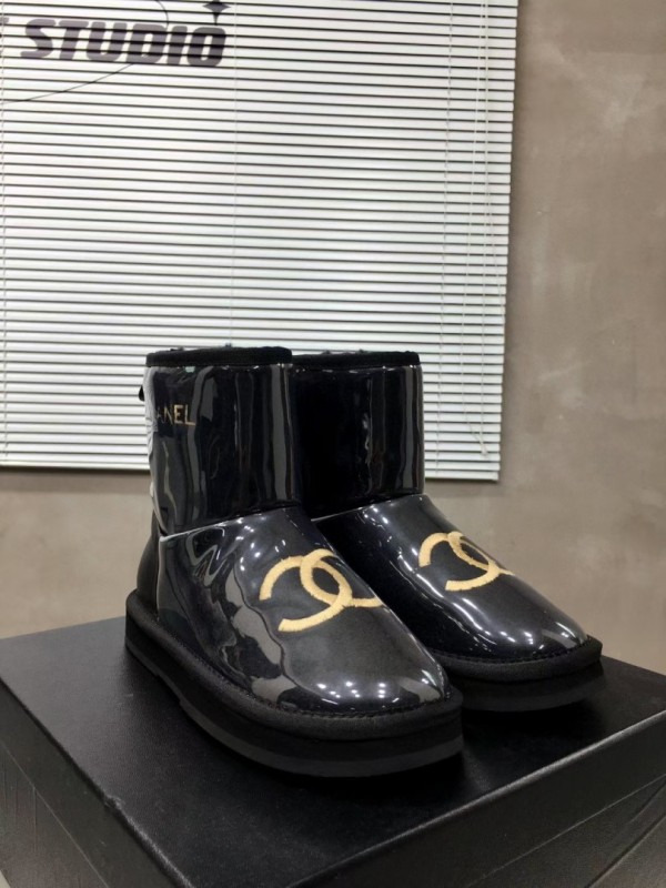 Chanel Winter Snow Boots Black CHN-195