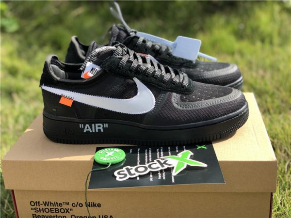 OFF-WHITE x Nike Air Force 1 Black (OW-0030)