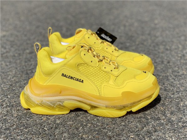 Balenciaga Triple S Clear Sole Yellow (BAL-N28)