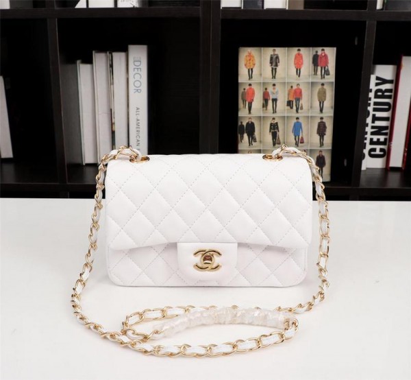 Chanel Small Classic Handbag (CH030-White)