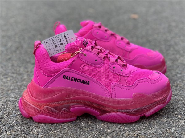 Balenciaga Triple S Clear Sole Pink (BAL-N29)