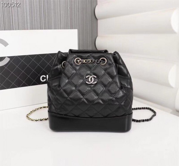 Chanel Gabrielle Backpacks (CH095-Black-Red)