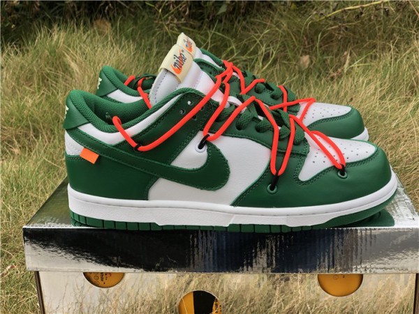 OFF-WHITE x Nike Dunk Low "Pine Green" (OW-N008)