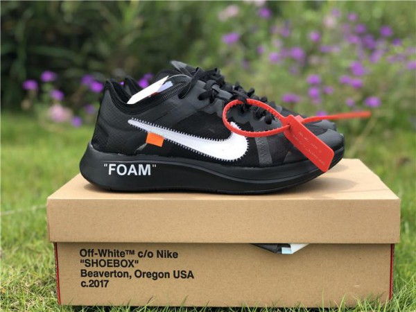 OFF-WHITE x Nike Zoom Fly Black AJ4588-001 (OW-0012)