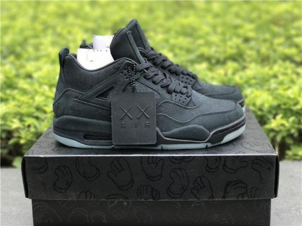 KAWS x Air Jordan 4 Retro "Black" 930155-001 (AJ-0186)