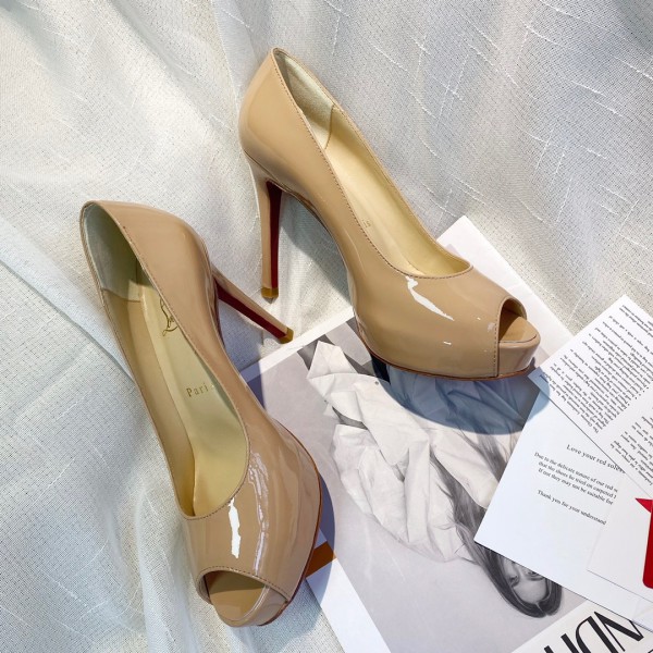 Christian Louboutin Peep Toe Pump Nude CL-H061