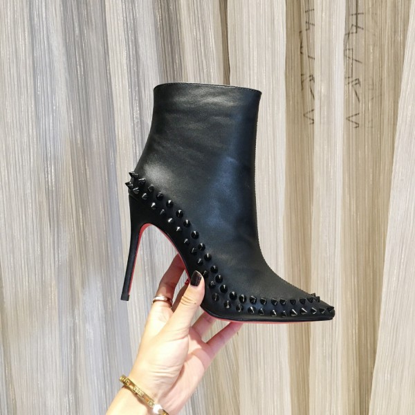 Christian Louboutin Women Spike Boots Black CL-H111