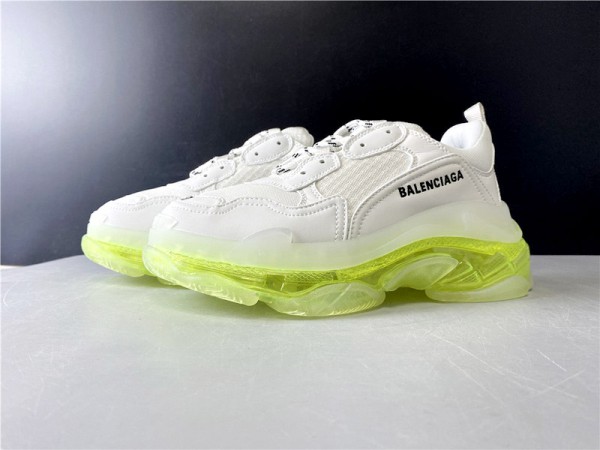 Balenciaga Triple S Clear Sole White/Green (BAL-W18)