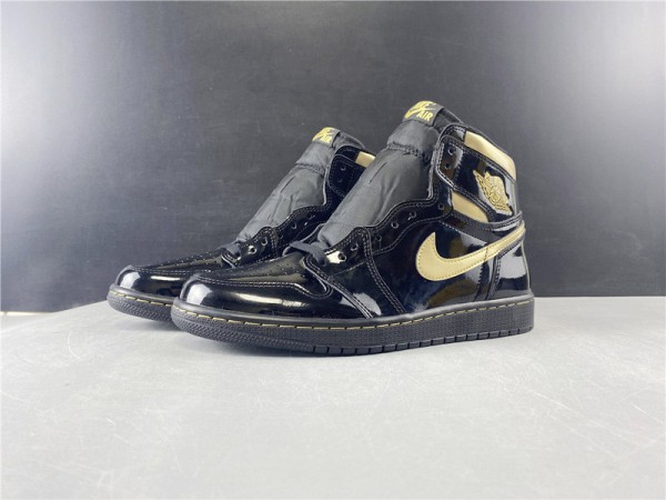 Air Jordan 1 Retro High Black Metallic Gold 2020 (AJ-W14)