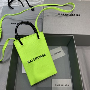 Balenciaga Phone Pouch Tote Fluo Green BLSP-011