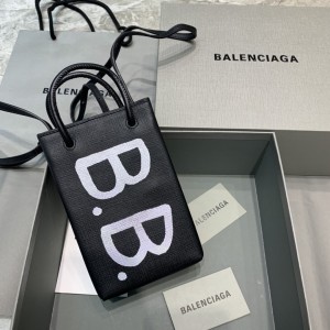 Balenciaga Phone Pouch Tote Black BB BLSP-017