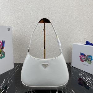 Prada Ladies Cleo Leather Bag White PR002