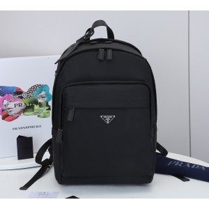 Prada Saffiano Leather Backpack Black PR096