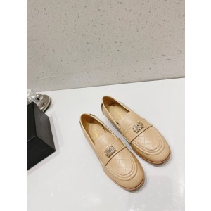 Chanel Women Loafers Nude CHN-015