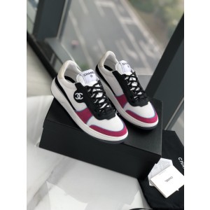 Chanel Low-top Sneaker Burgundy CHN-038