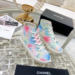 Chanel Embroidered High-top Sneakers CHN-089