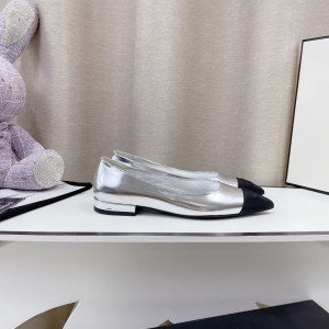 Chanel 2022 SS New Flats Silver CHN-113