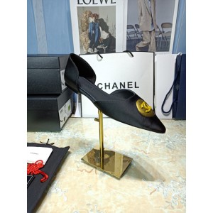 Chanel Women Flats Black CHN-134