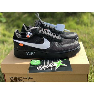 OFF-WHITE x Nike Air Force 1 Black (OW-0030)