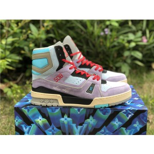 Louis Vuitton Trainer Sneaker Boot Purple (LV-SH-N01)