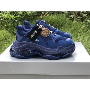 Balenciaga Triple S  Clear Sole Royal Blue (BAL-N23)