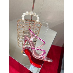 Christian Louboutin Spiked Strap Sandal Pink CL-H024