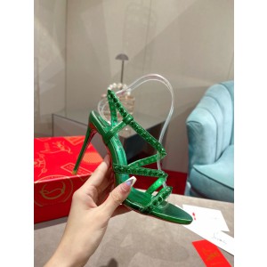 Christian Louboutin Spiked Strap Sandal Green CL-H042