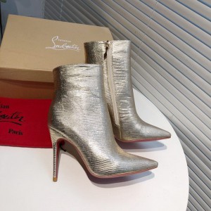 Christian Louboutin Women Boots Gold CL-H104